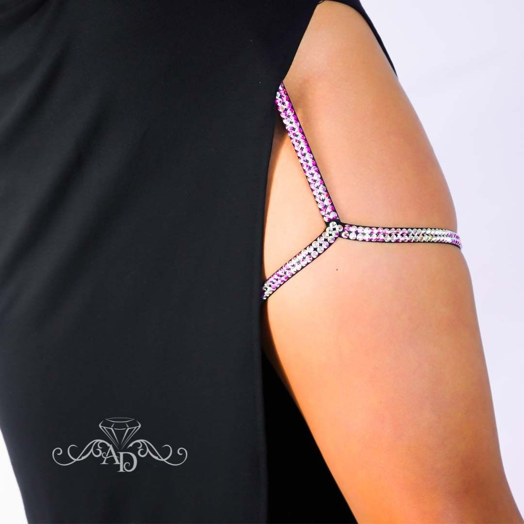 Crystal Garter Belt for Stage and Dance Looks