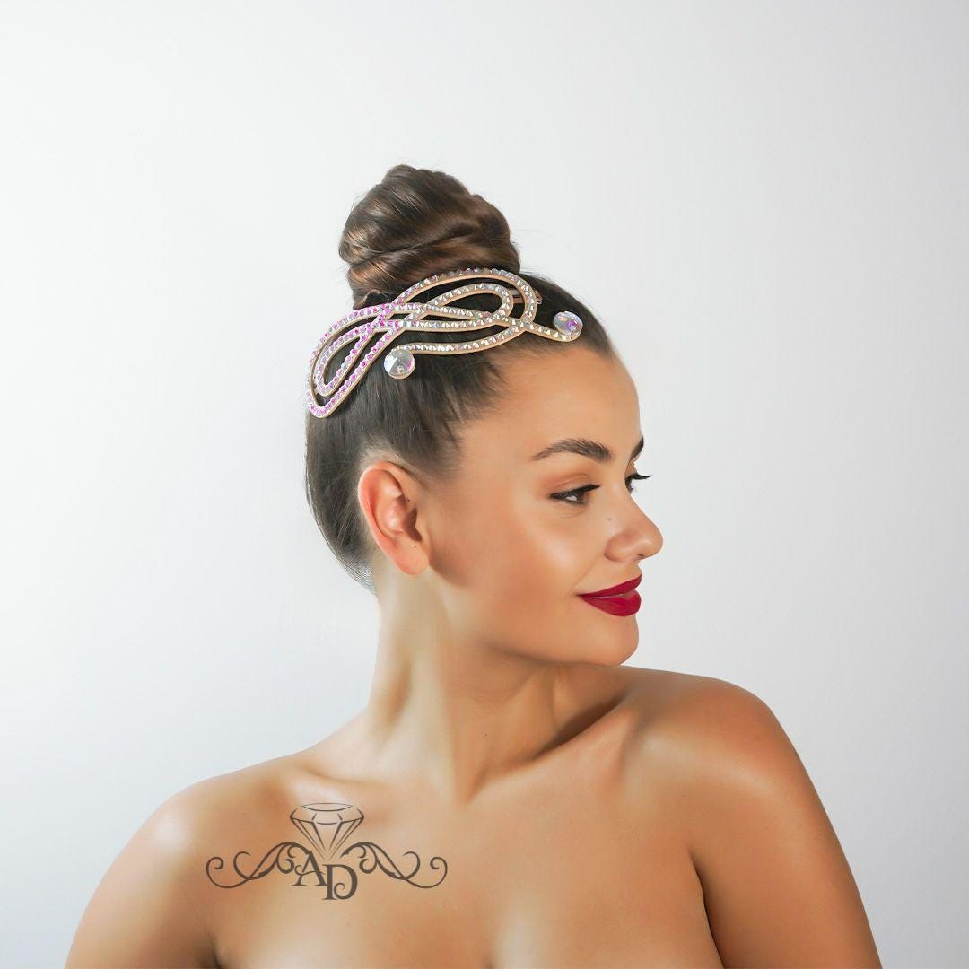 Lightweight Rhinestone Headpiece - Irene
