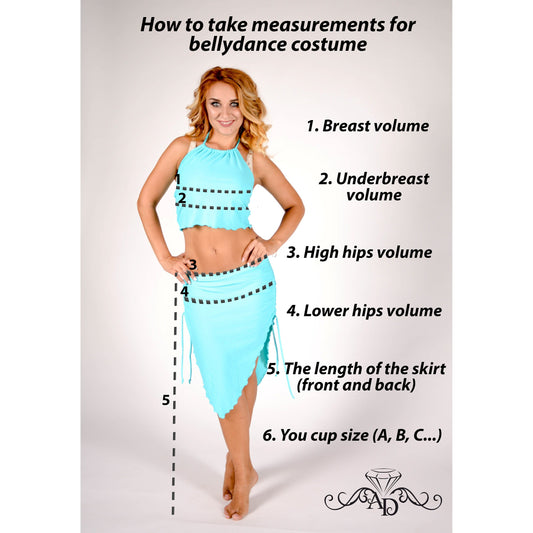 Custom Belly Dance Costume – Black & Silver Elegance