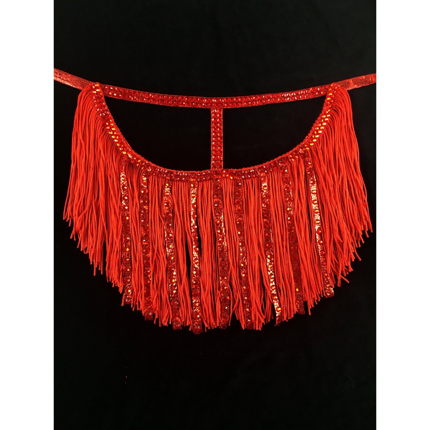 Sparkling Face Mask – Fringe Red