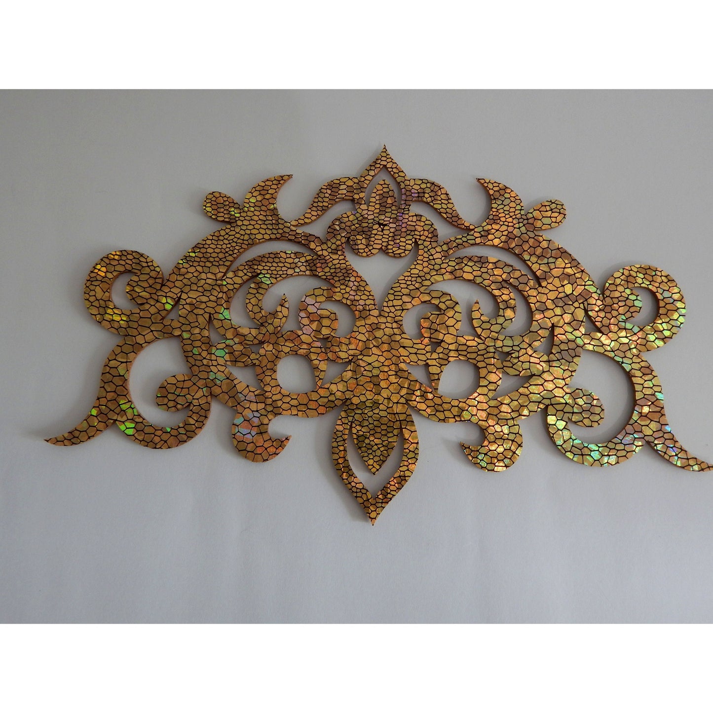 Holographic Gold Applique Set for Dance Costumes