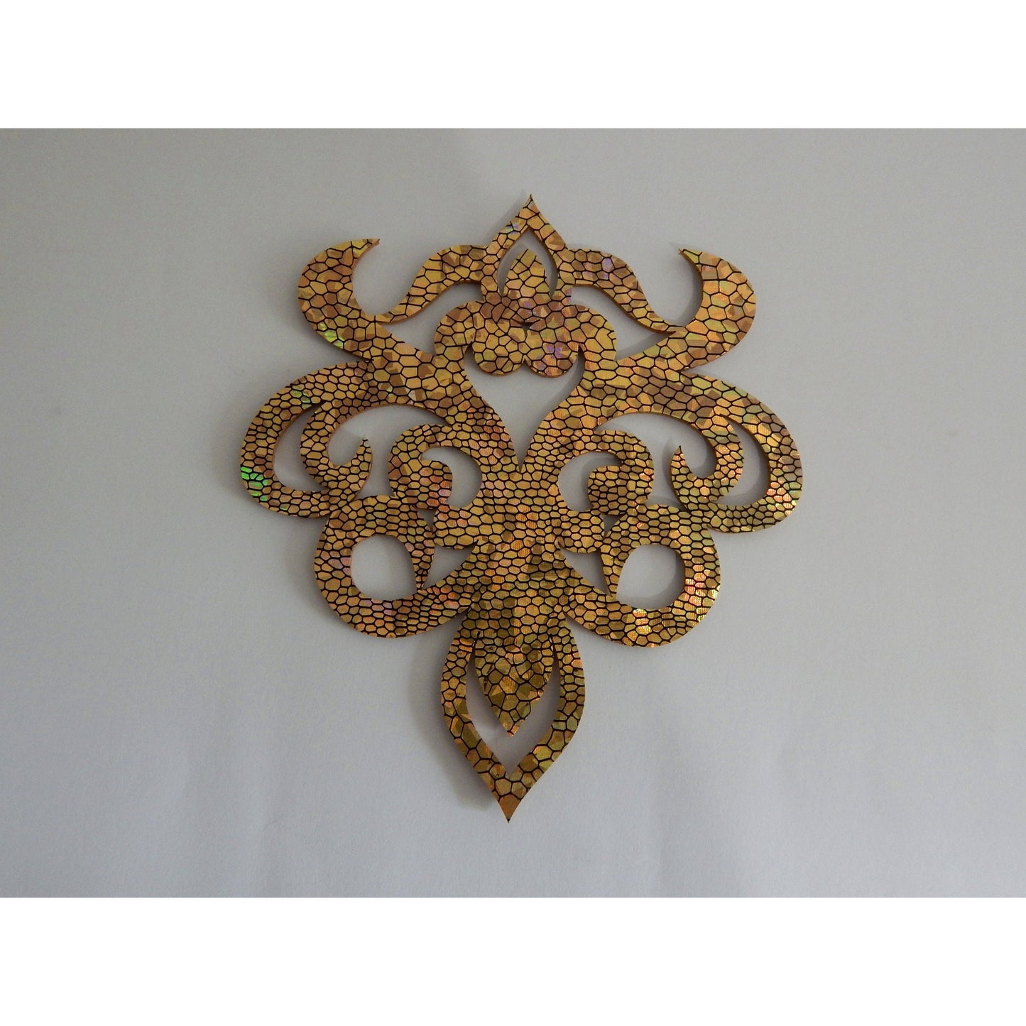 Holographic Gold Applique Set for Dance Costumes