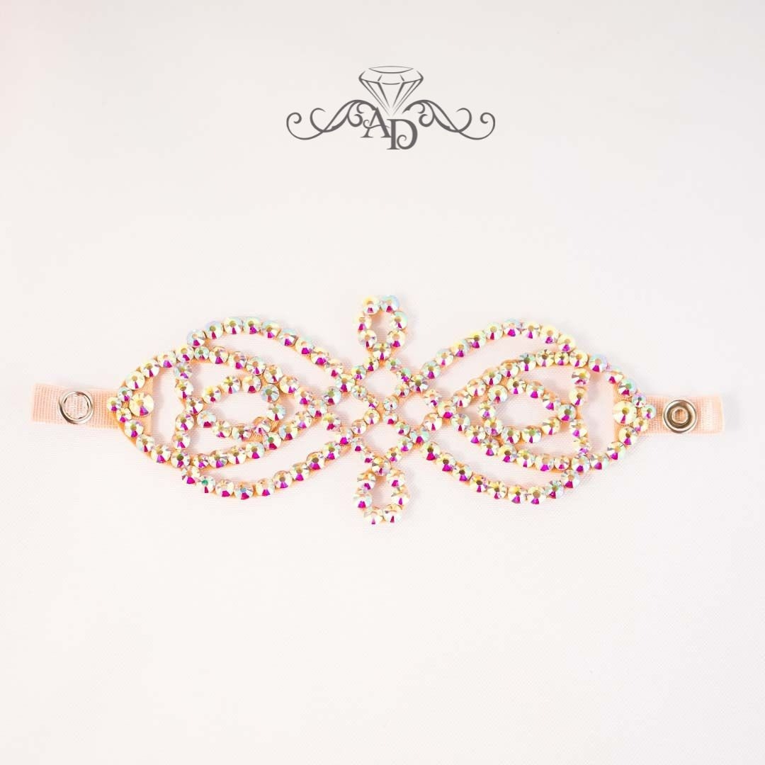 Lightweight Dance Bracelet with Crystals - Alesia