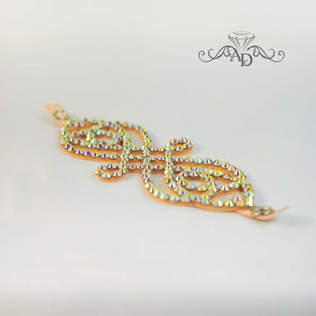 Lightweight Dance Bracelet with Crystals - Alesia