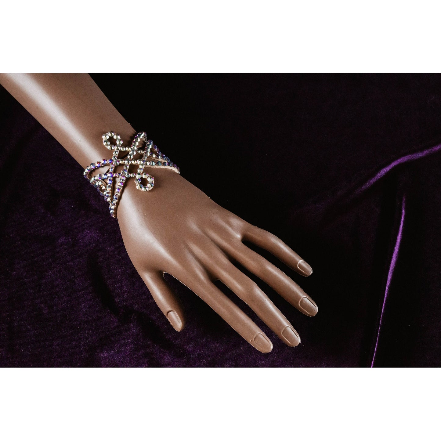 Lightweight Dance Bracelet with Crystals - Alesia