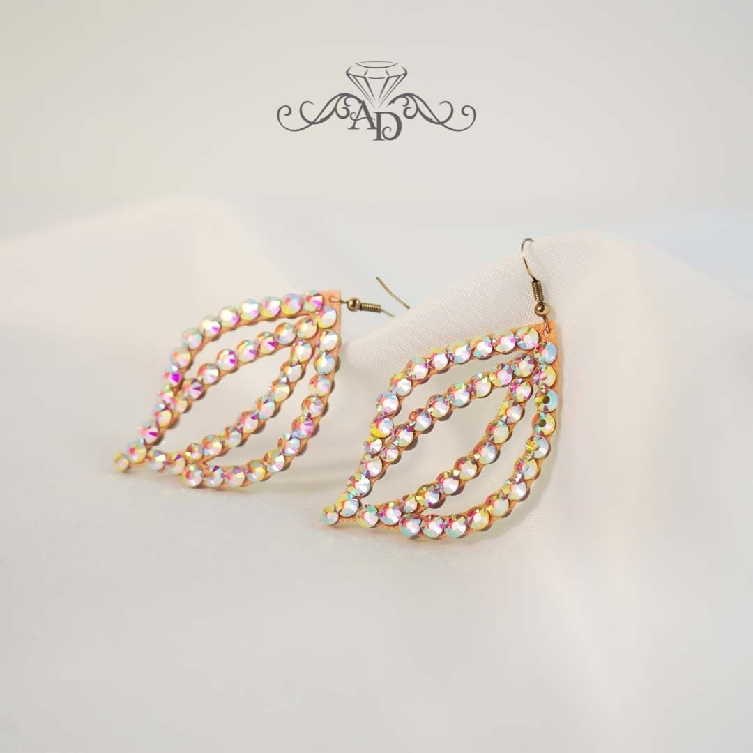 Crystal Shine Earrings for Stage - Olivia
