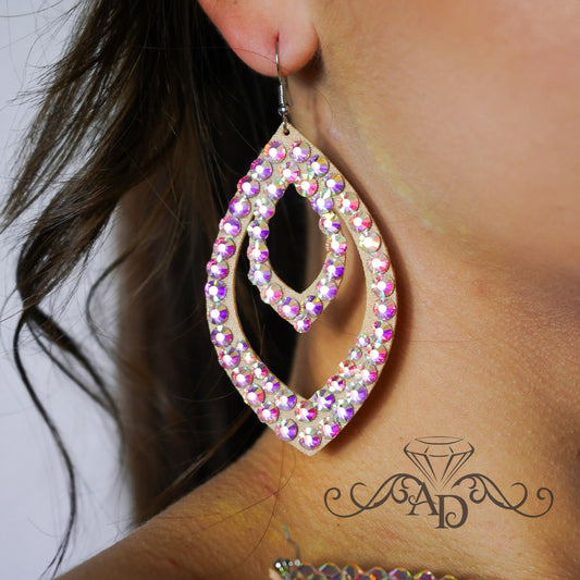 Glitter Dance Earrings - Jade