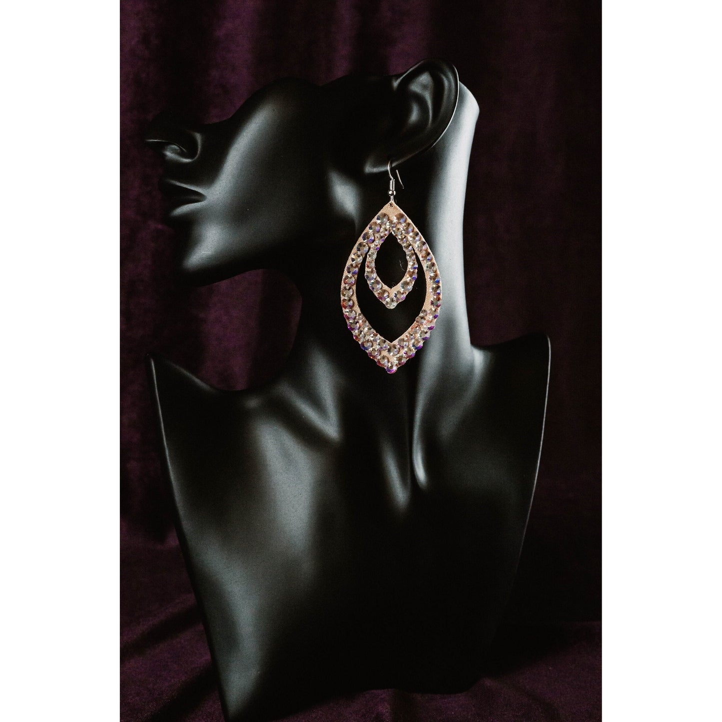 Glitter Dance Earrings - Jade