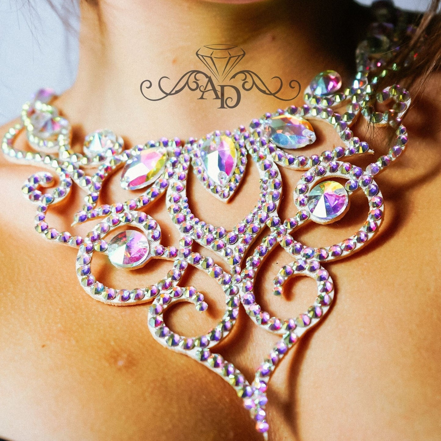 Handmade Sparkling Necklace - Paulina