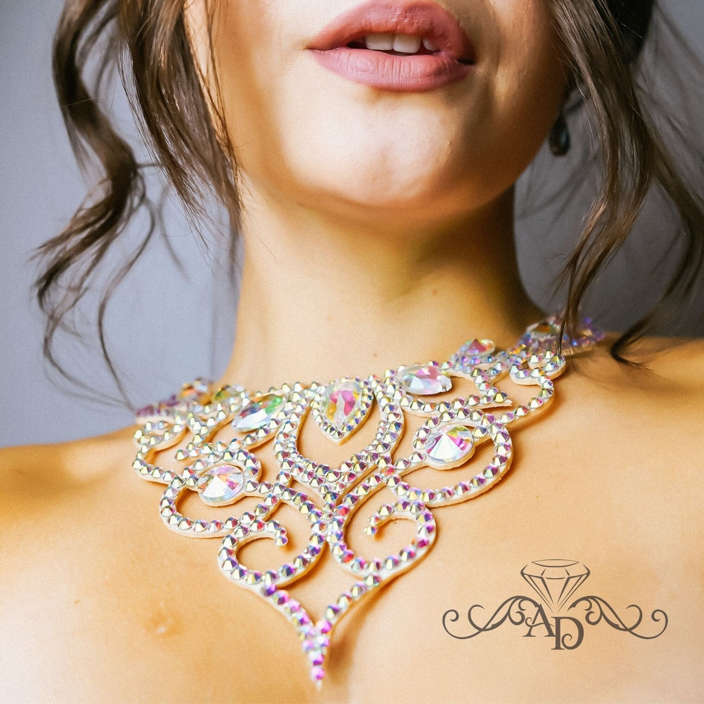 Handmade Sparkling Necklace - Paulina