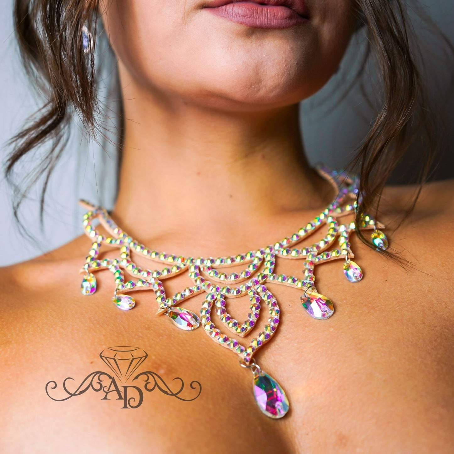 Deluxe Necklace with Stones - Jane