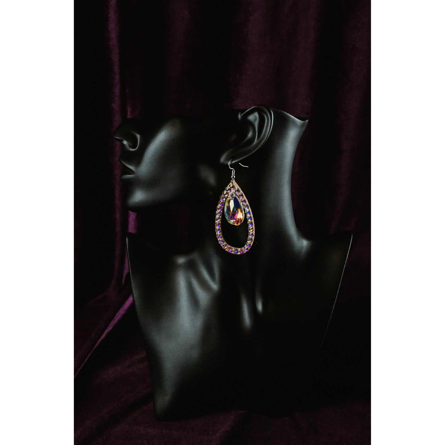 Sparkling Rhinestone Dance Earrings - Ellie
