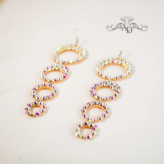 Rhinestone Performance Earrings - Rachel