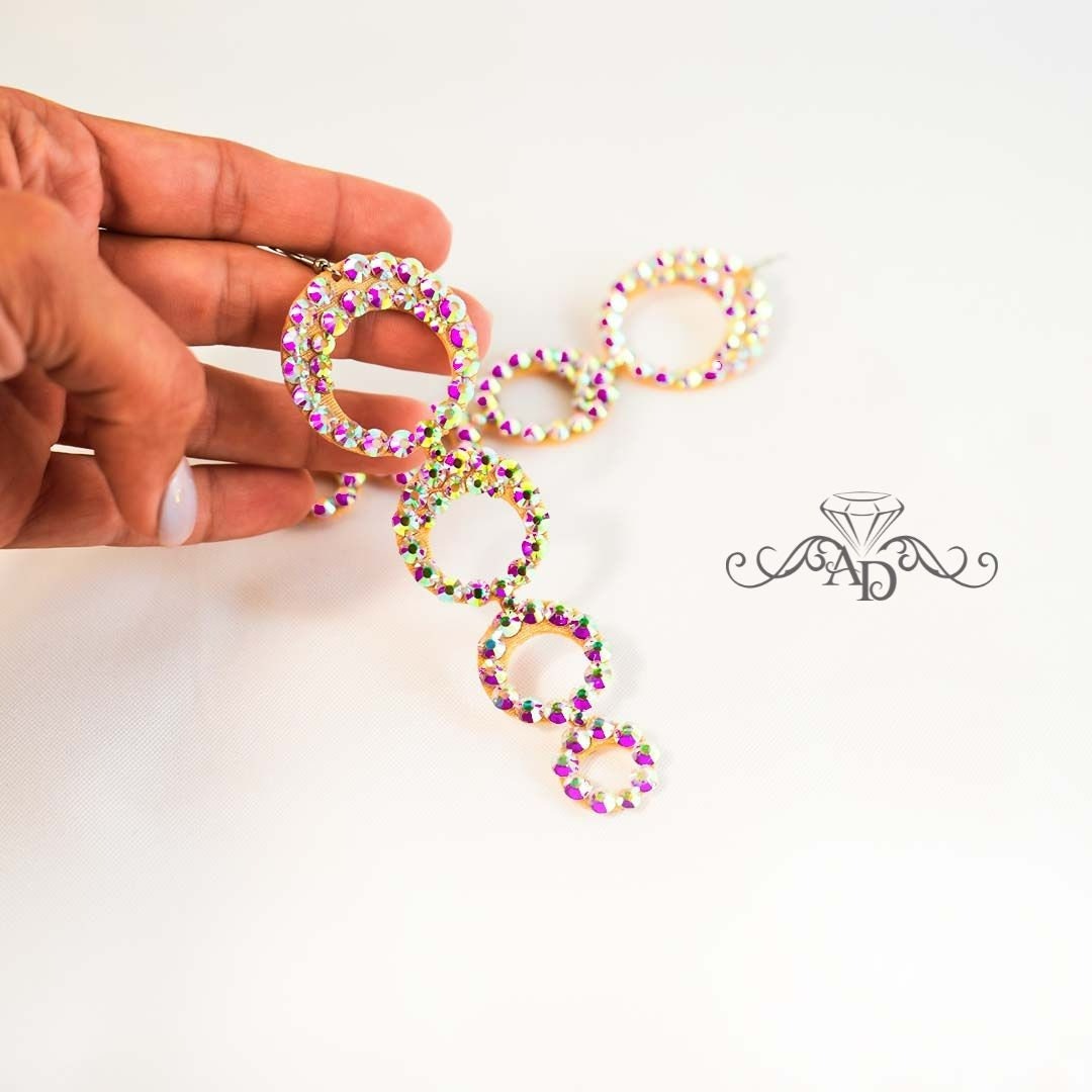 Rhinestone Performance Earrings - Rachel