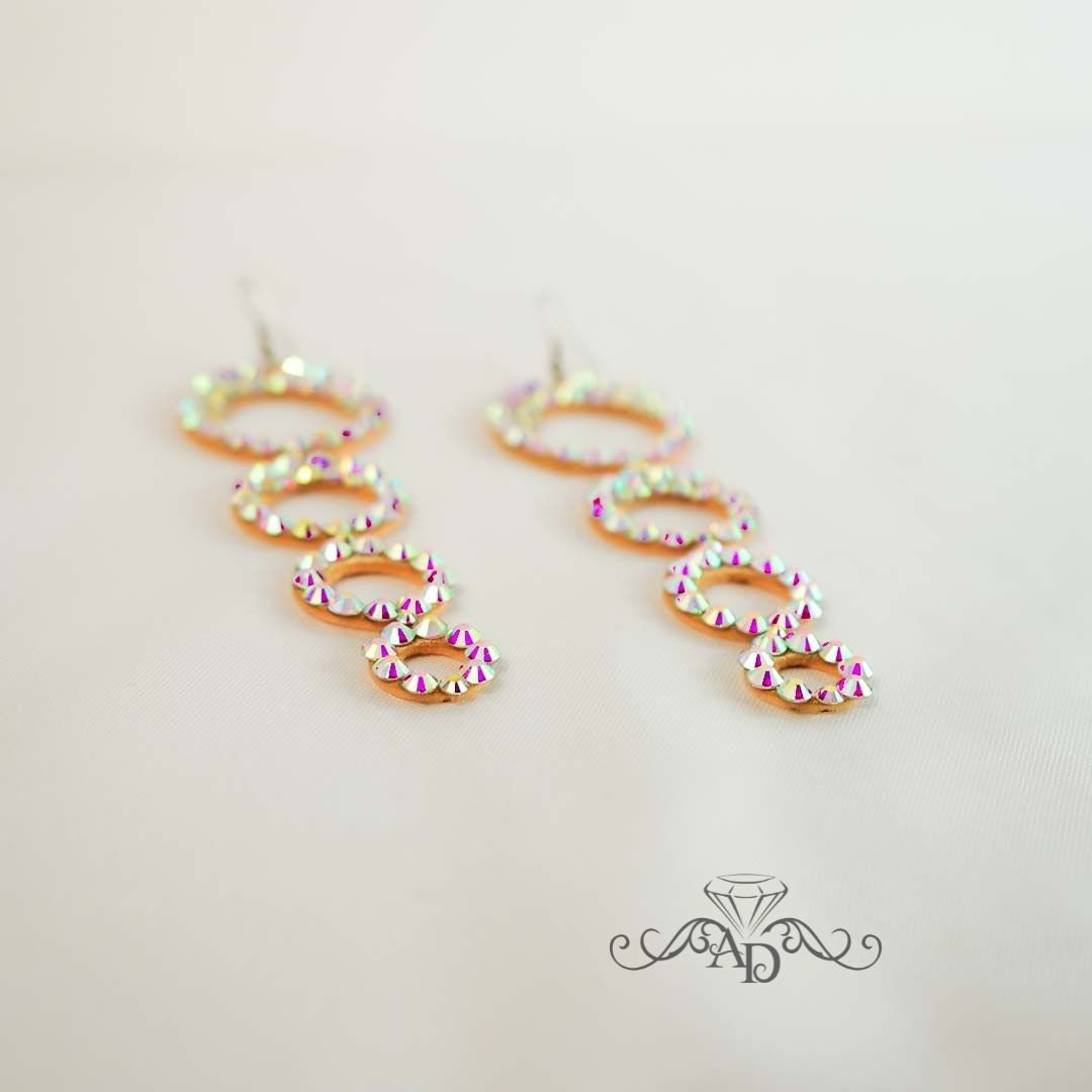 Rhinestone Performance Earrings - Rachel