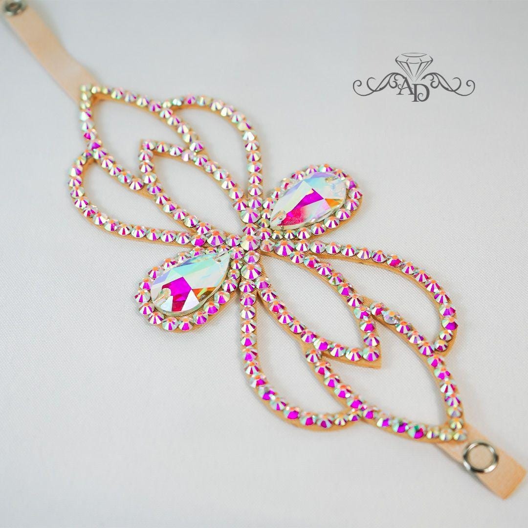 Elegant Rhinestone Armband - Kelly