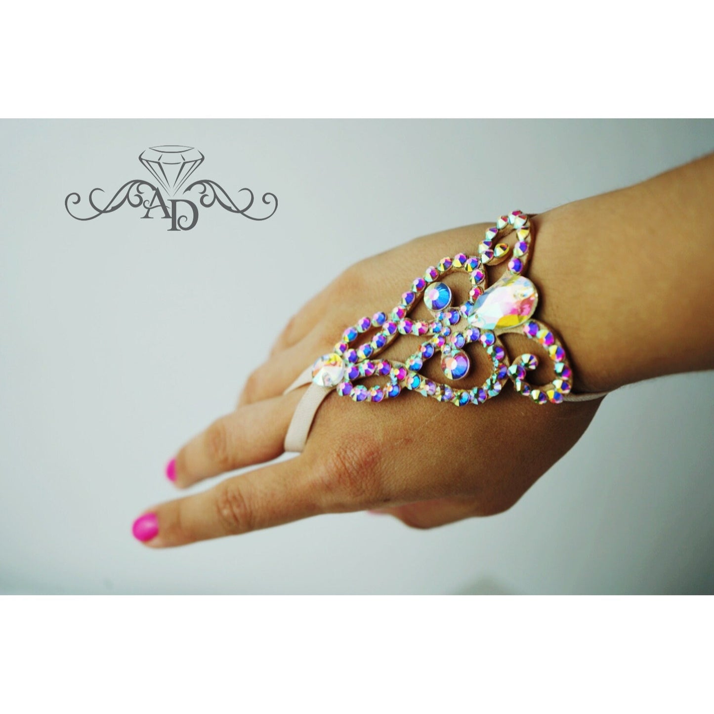 Elegant Rhinestone Bracelet - Sarah