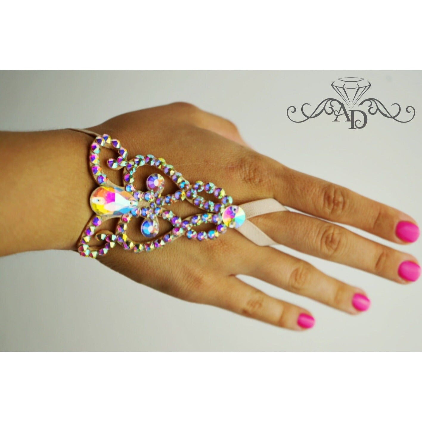 Elegant Rhinestone Bracelet - Sarah
