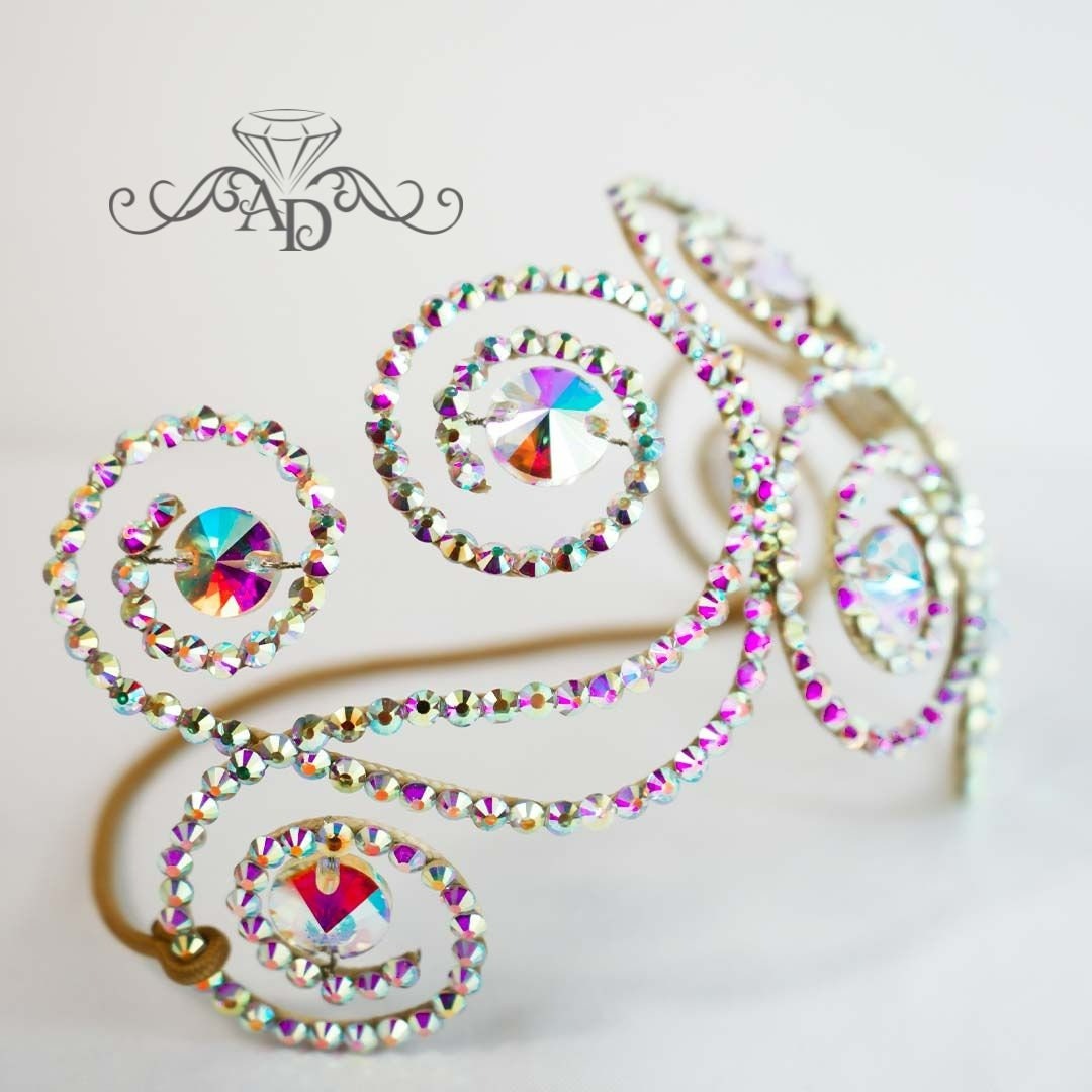Rhinestone Wire Diadem - Amanda