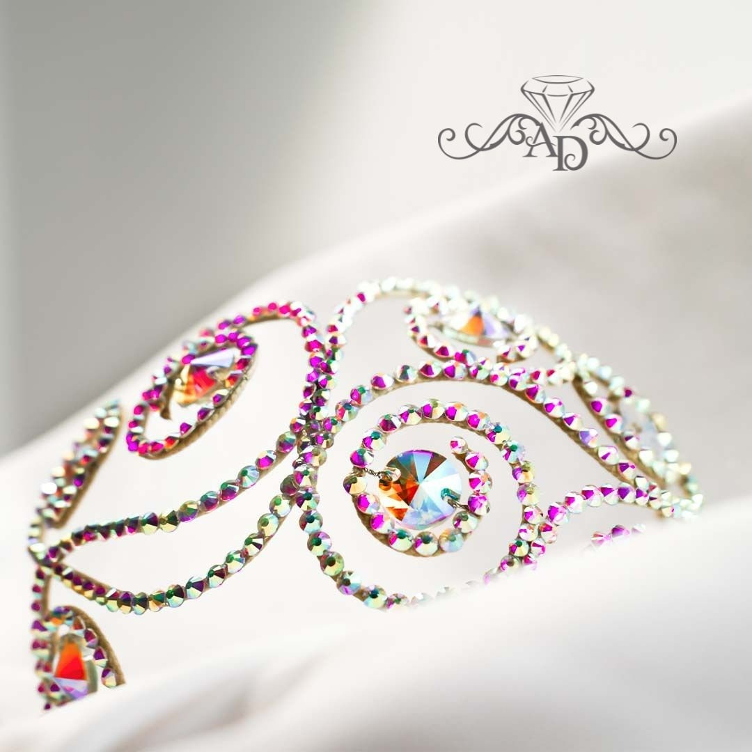 Rhinestone Wire Diadem - Amanda