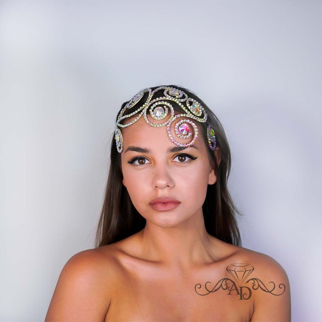 Rhinestone Wire Diadem - Amanda