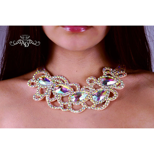 Rhinestone Necklace for Performers - Diana