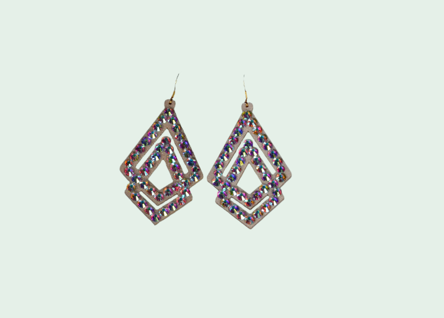 Elegant Dance Earrings with Rhinestones - Sofia