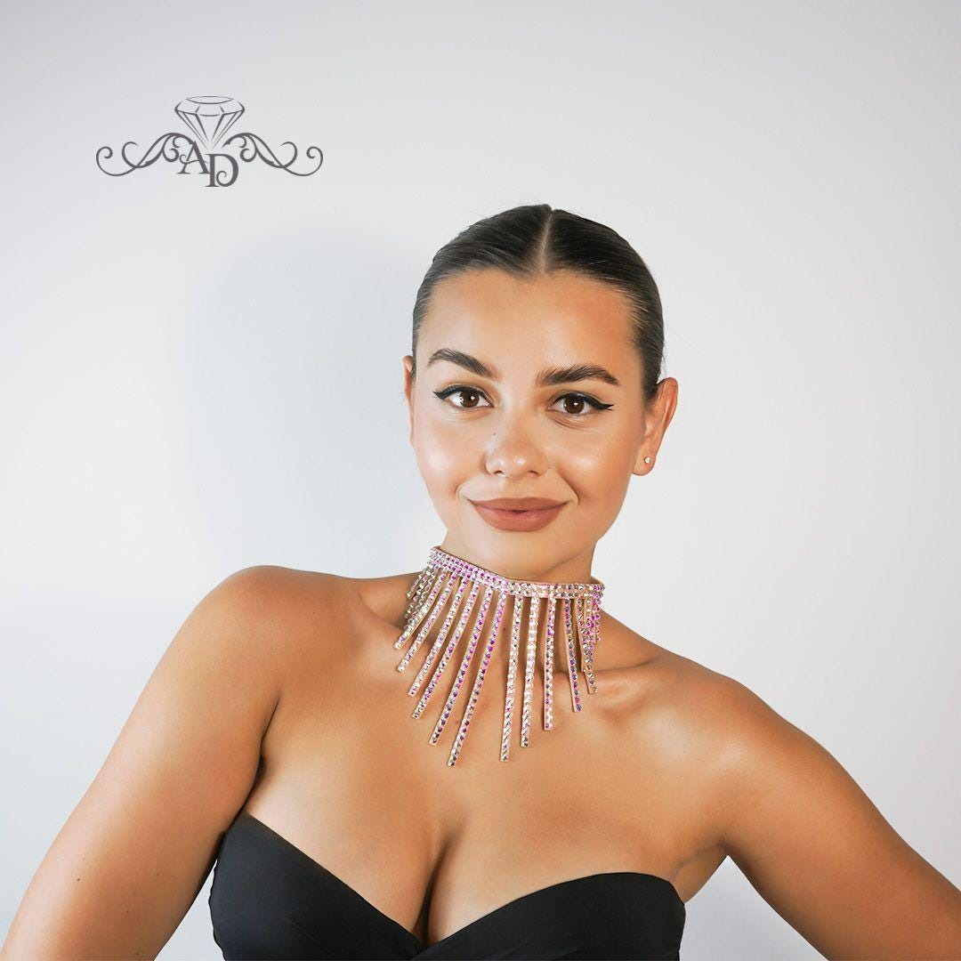 Crystal Choker Necklace - Hazel