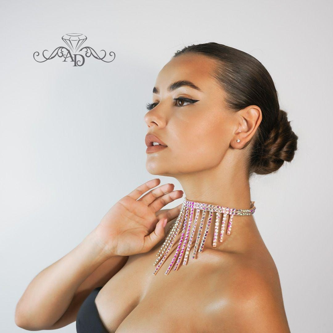 Crystal Choker Necklace - Hazel