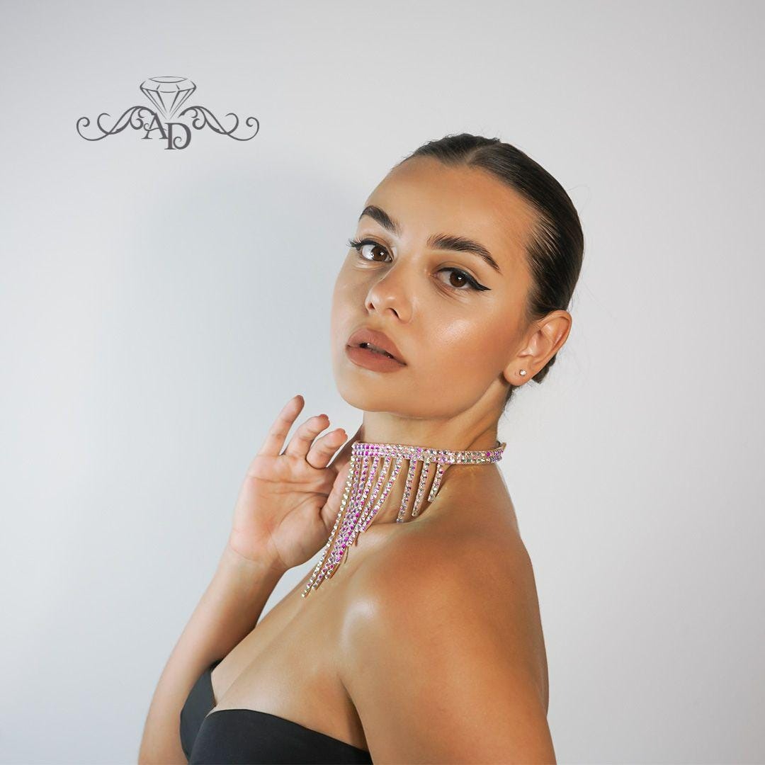 Crystal Choker Necklace - Hazel