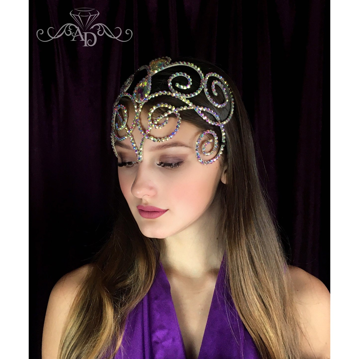 Lightweight Wire Diadem for Party Outfits - Abigail