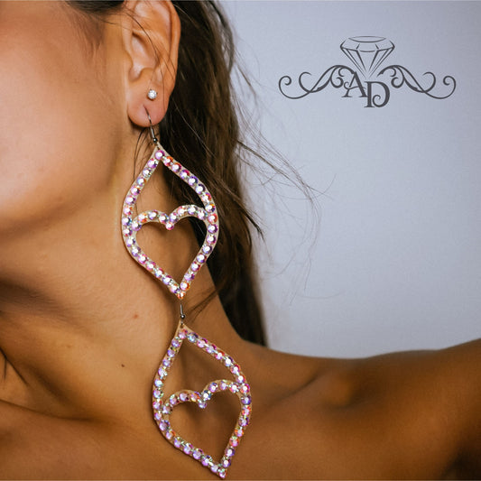 Rhinestone Dance Earrings - Ashley