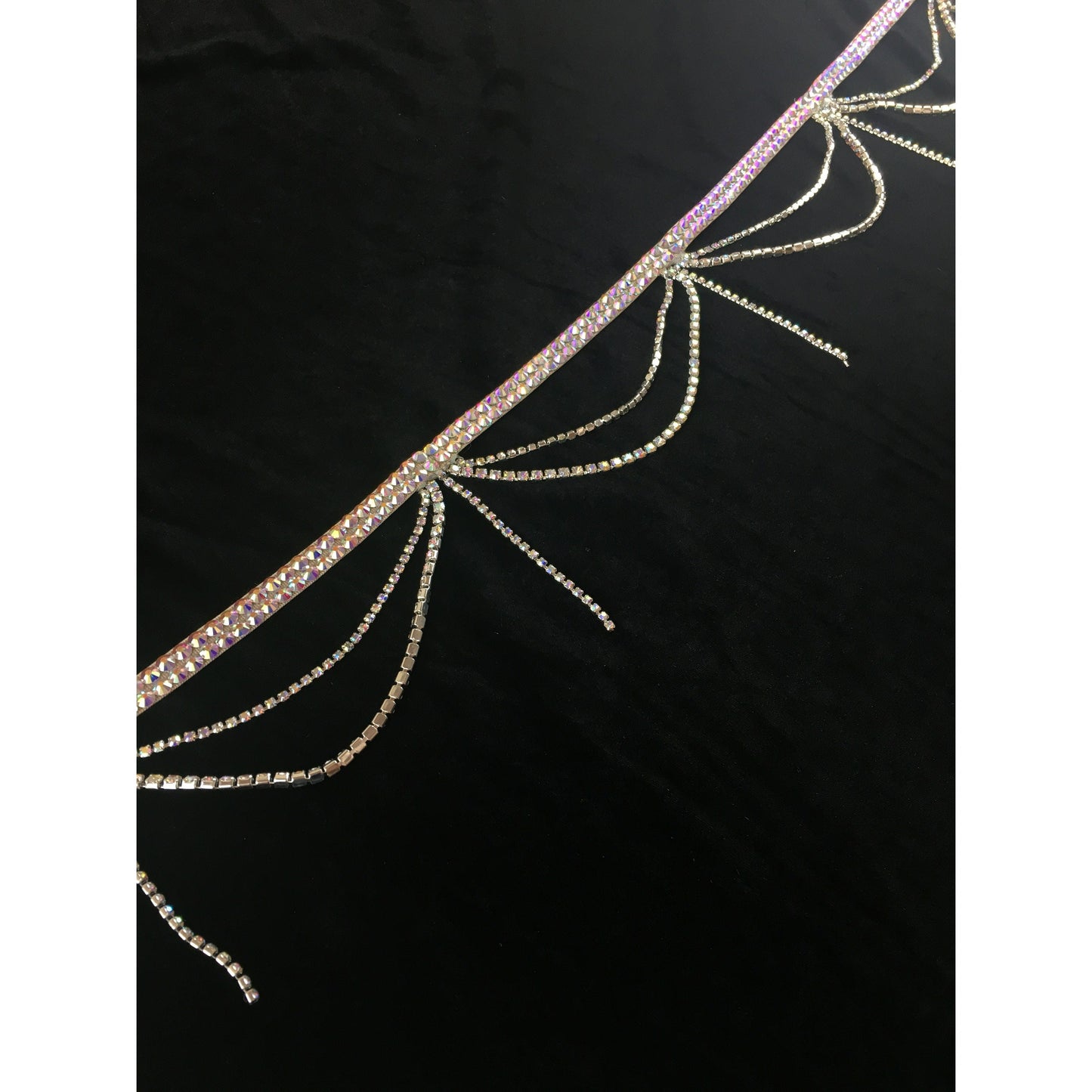 Crystal Waist Belt with Rhinestone Chain