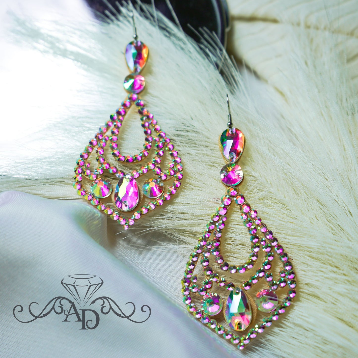 Eye-Catching Crystal Earrings - Grace