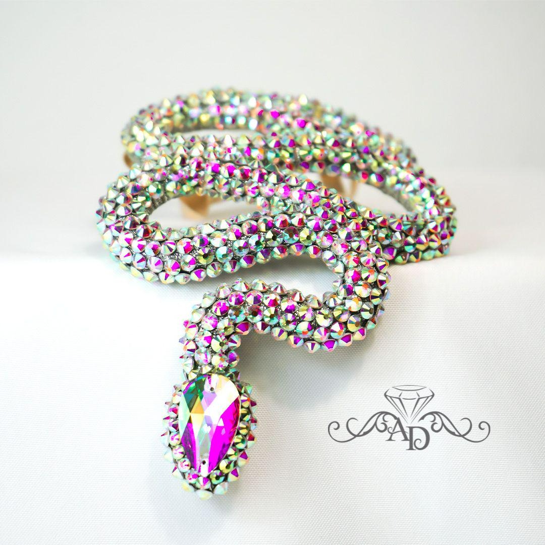 Handcrafted Wire Snake Head Piece