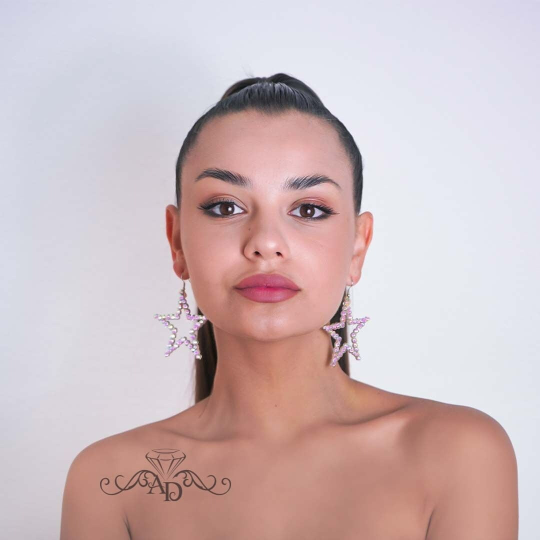 Stars Crystal Earrings for Shows