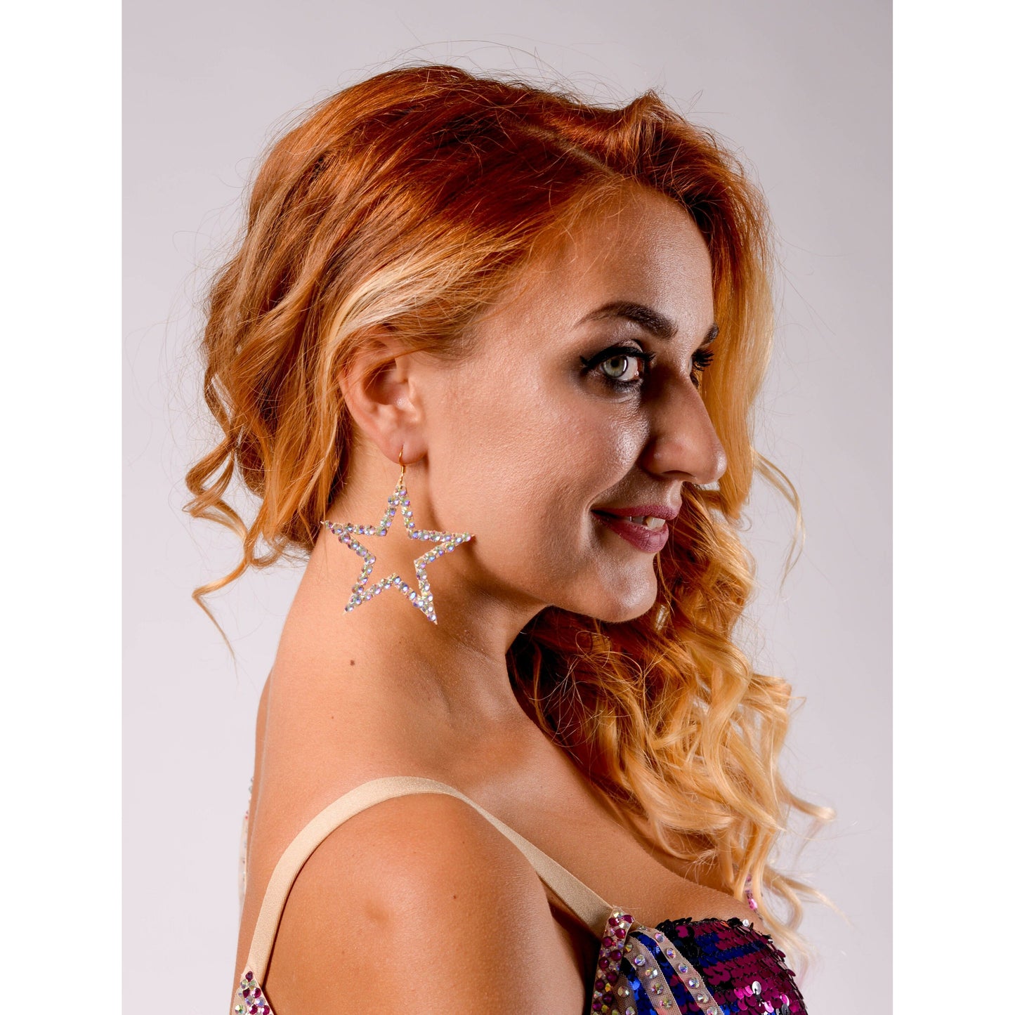 Stars Crystal Earrings for Shows