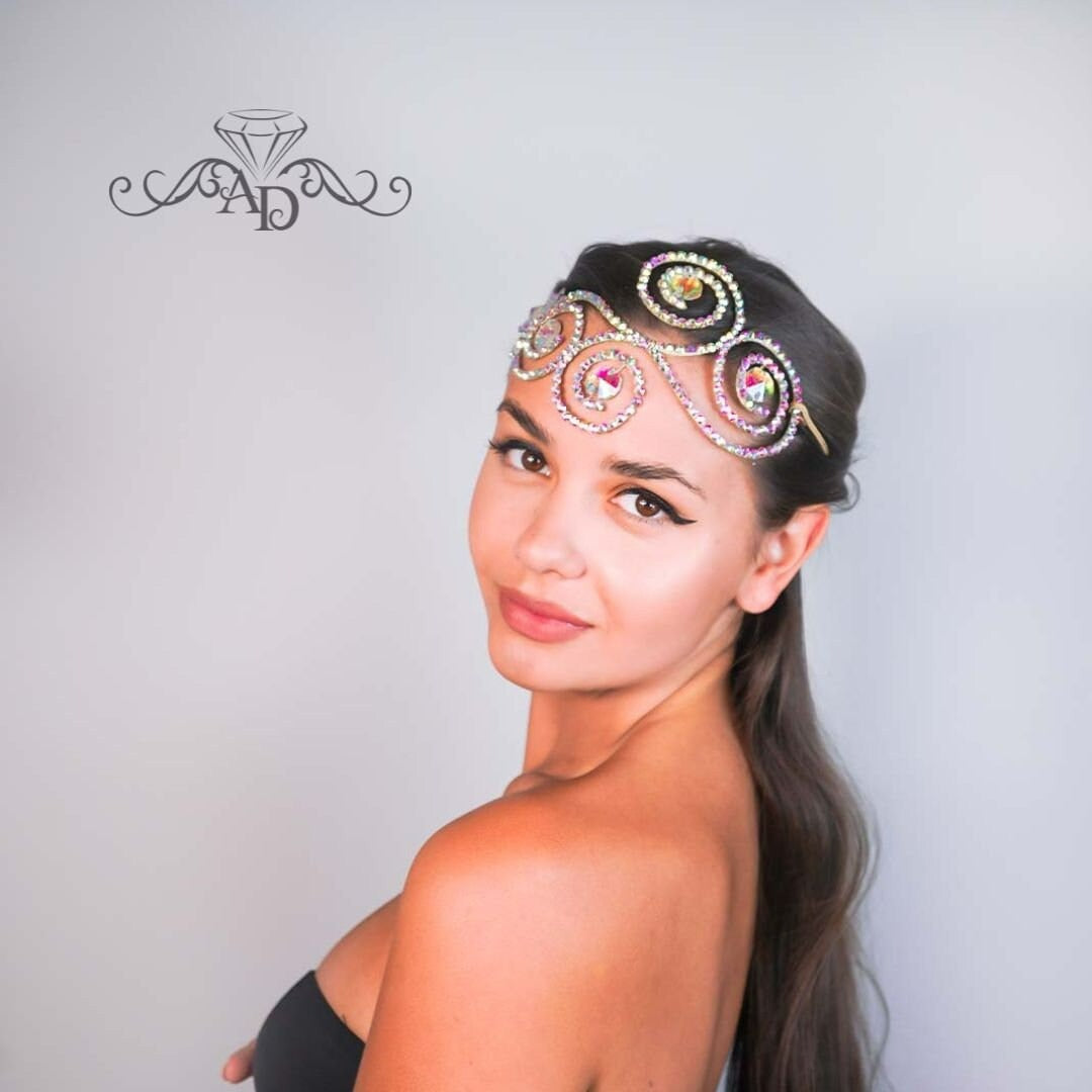 Sparkling Wire Headpiece for Show & Party - Tetiana