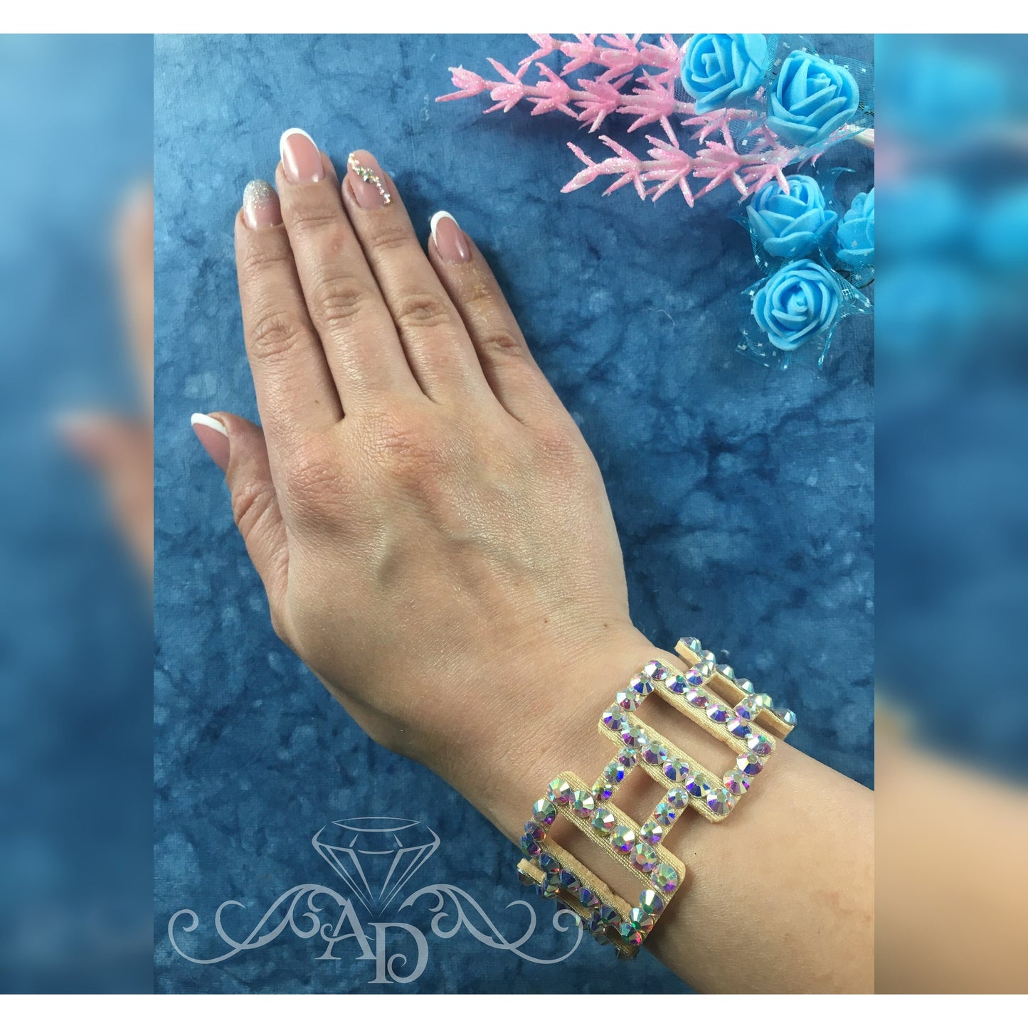 Crystal Hand Cuff Jewelry - Odri