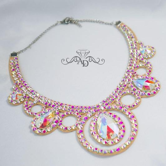 Fashion Show Rhinestone Necklace - Nicole