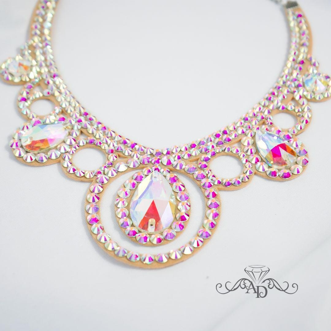 Fashion Show Rhinestone Necklace - Nicole