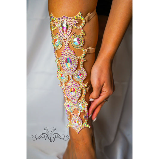 Belly Dance Rhinestone Leg Bracelet - Anetta