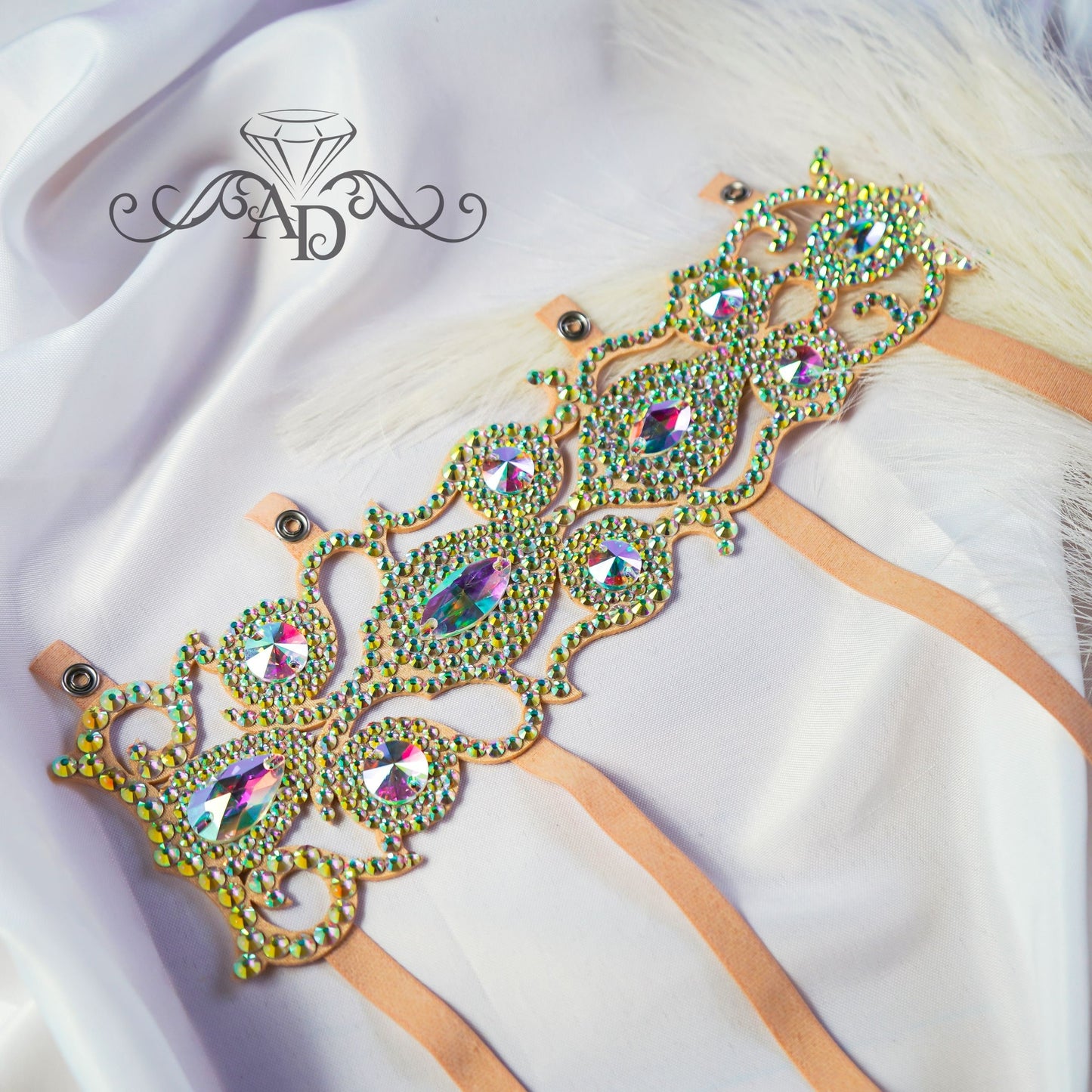 Belly Dance Rhinestone Leg Bracelet - Anetta