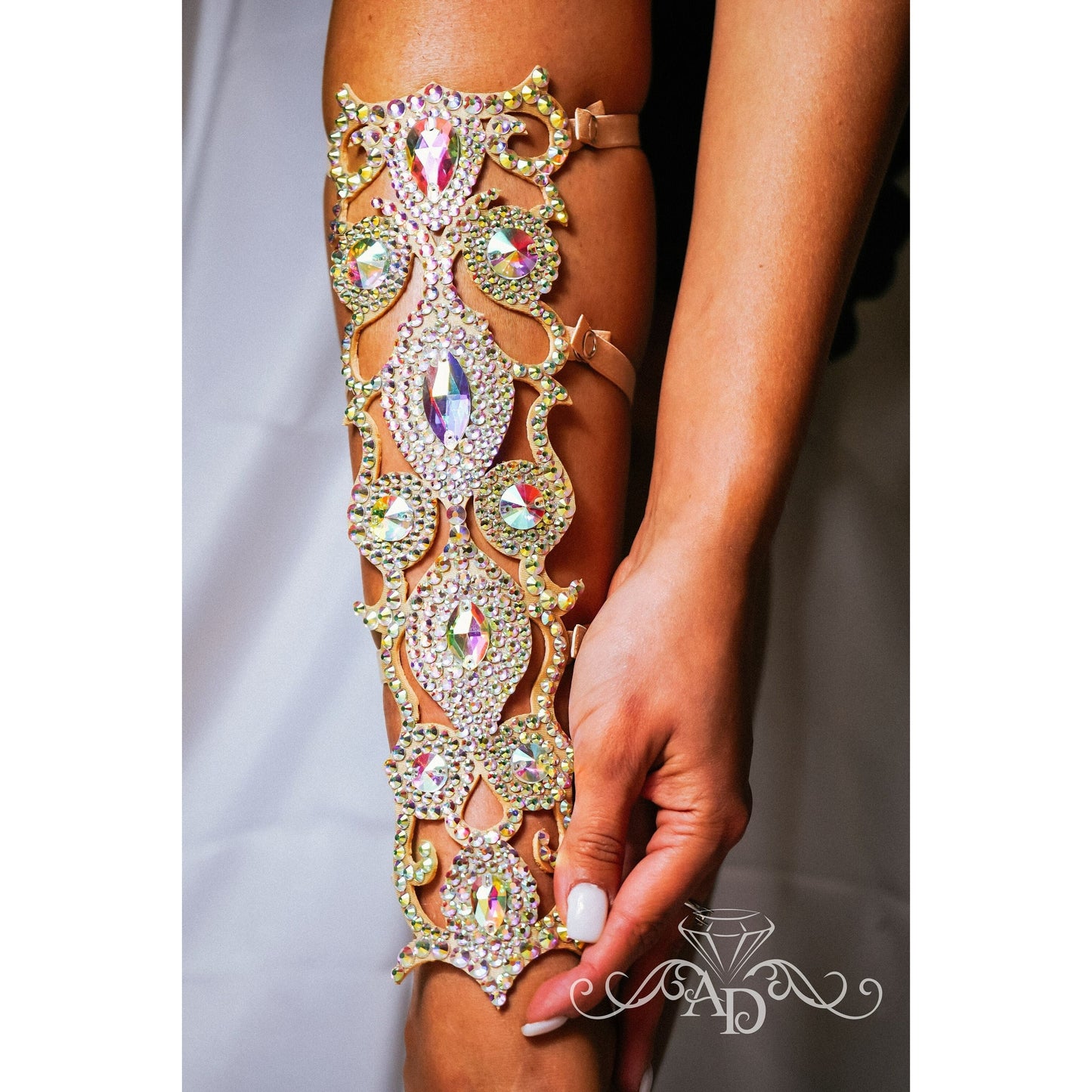 Belly Dance Rhinestone Leg Bracelet - Anetta