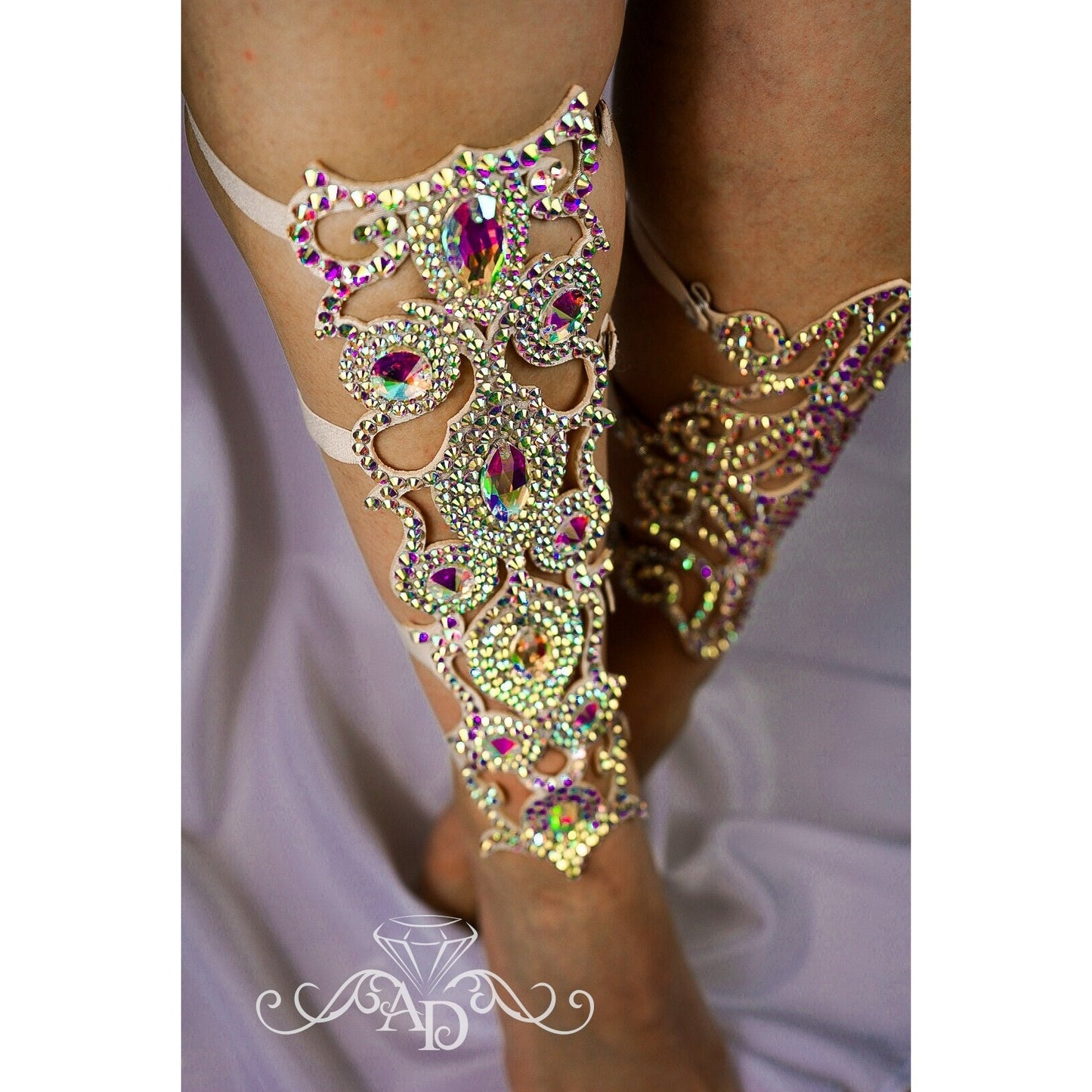 Belly Dance Rhinestone Leg Bracelet - Anetta