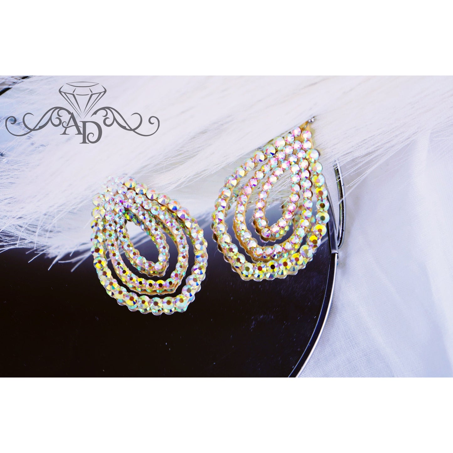 Eye-Catching Crystal Earrings - Amira