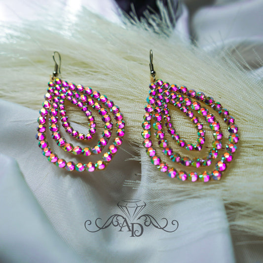 Eye-Catching Crystal Earrings - Amira