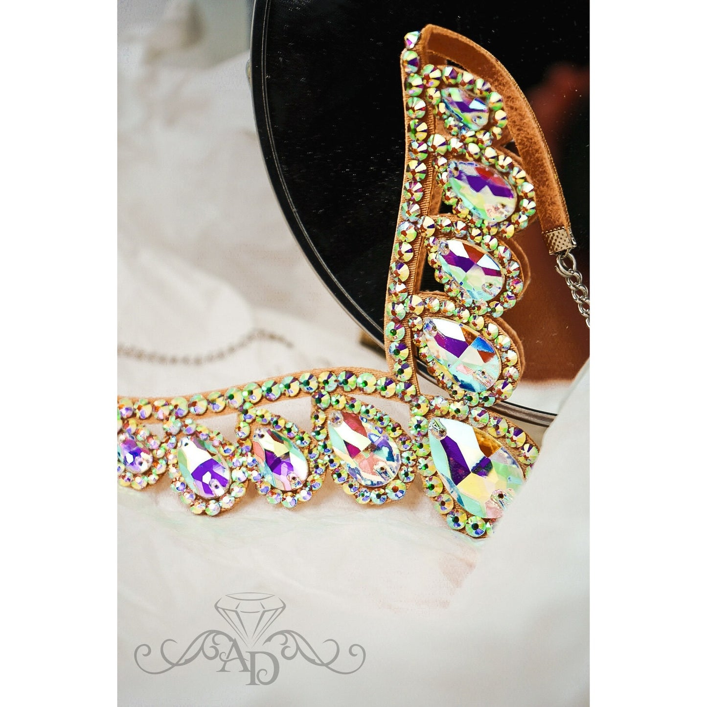 Rhinestone Dance Necklace - Dora