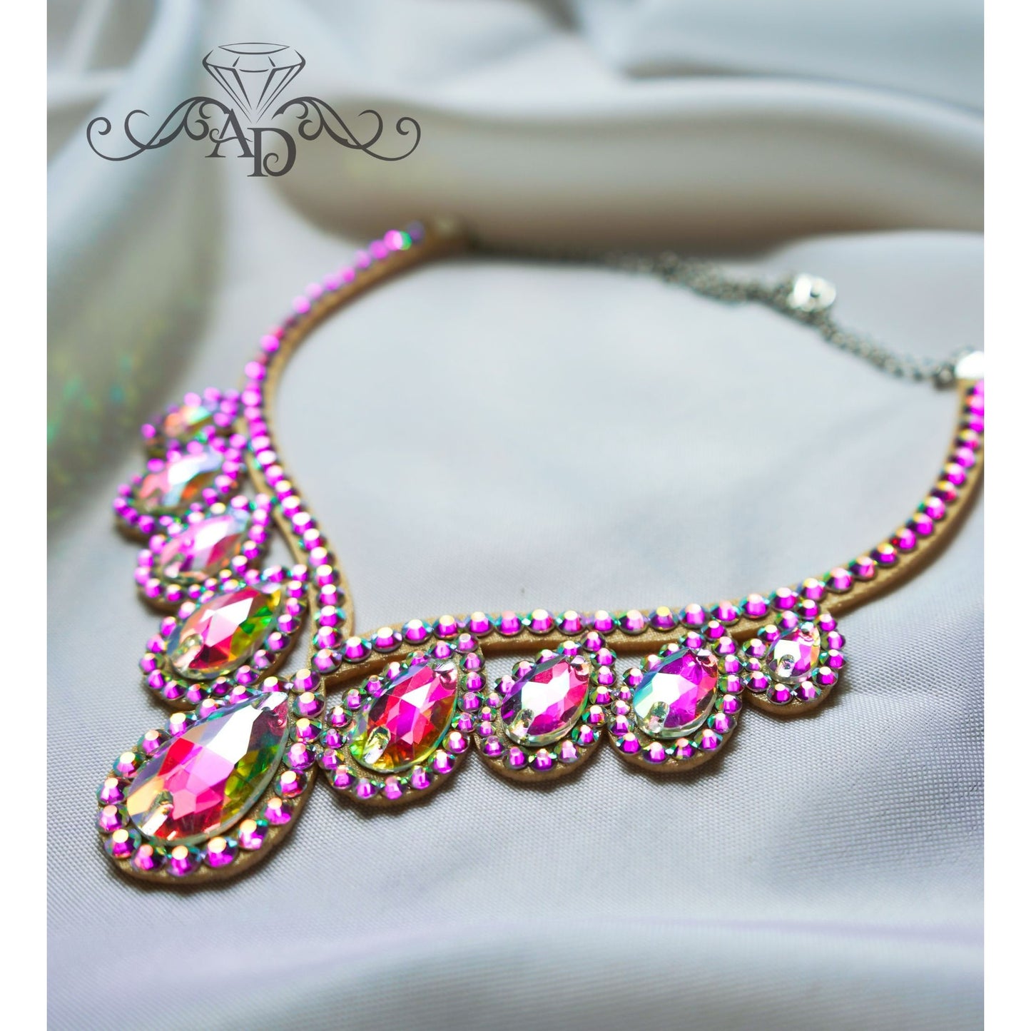 Rhinestone Dance Necklace - Dora
