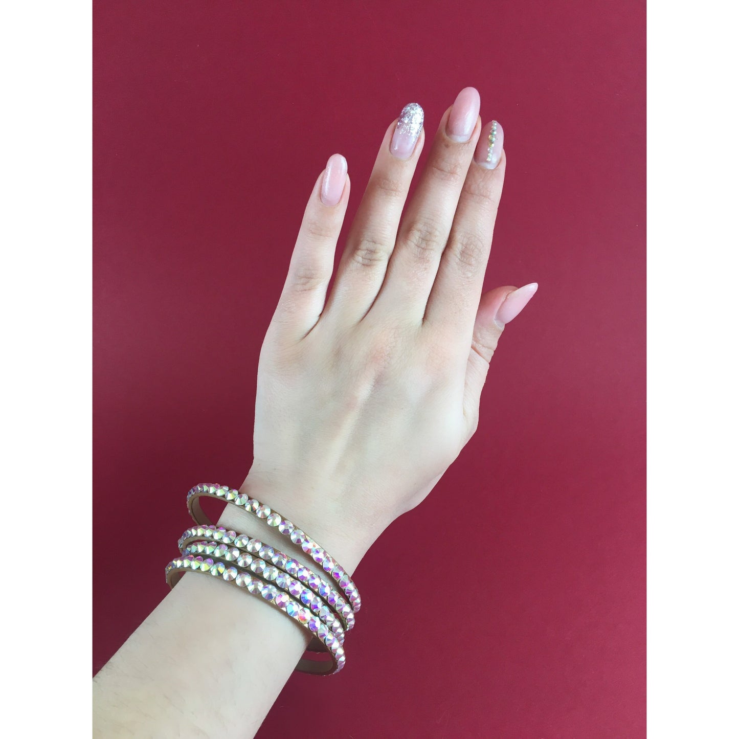 Rhinestone Wrist Cuff for Dancers